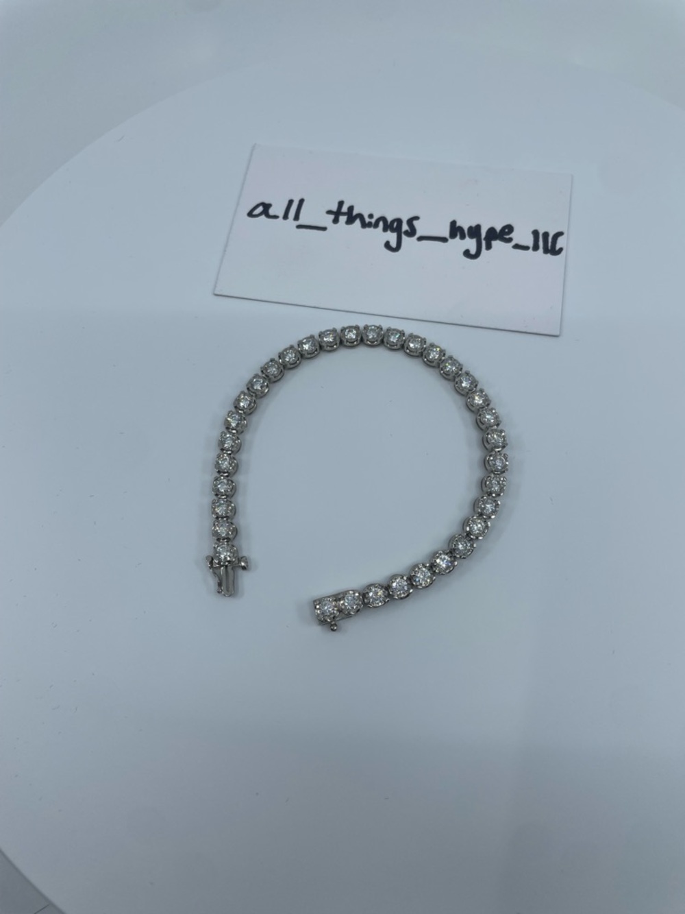 Lab Diamond 925 Silver Tennis Bracelet 5 Carat HPHT VS-VVS lab Diamond 7.25 Inch